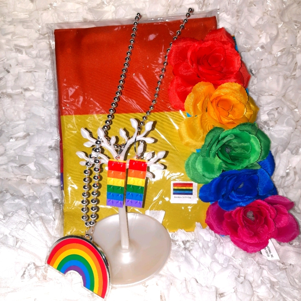 Pride All-in-One Rainbow Accessories Bundle NEW